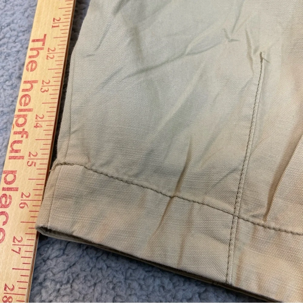 Free People Pants Womens L‎ Begie Ready to Run Cinch-Waist OB1235398 Parchment